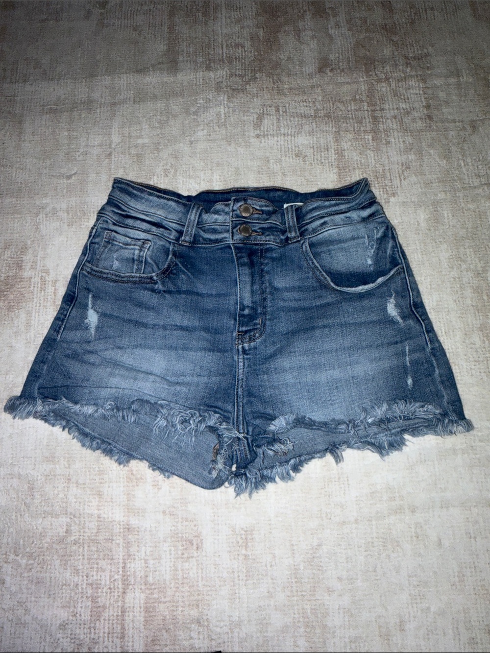 Kancan lighter wash denim shorts